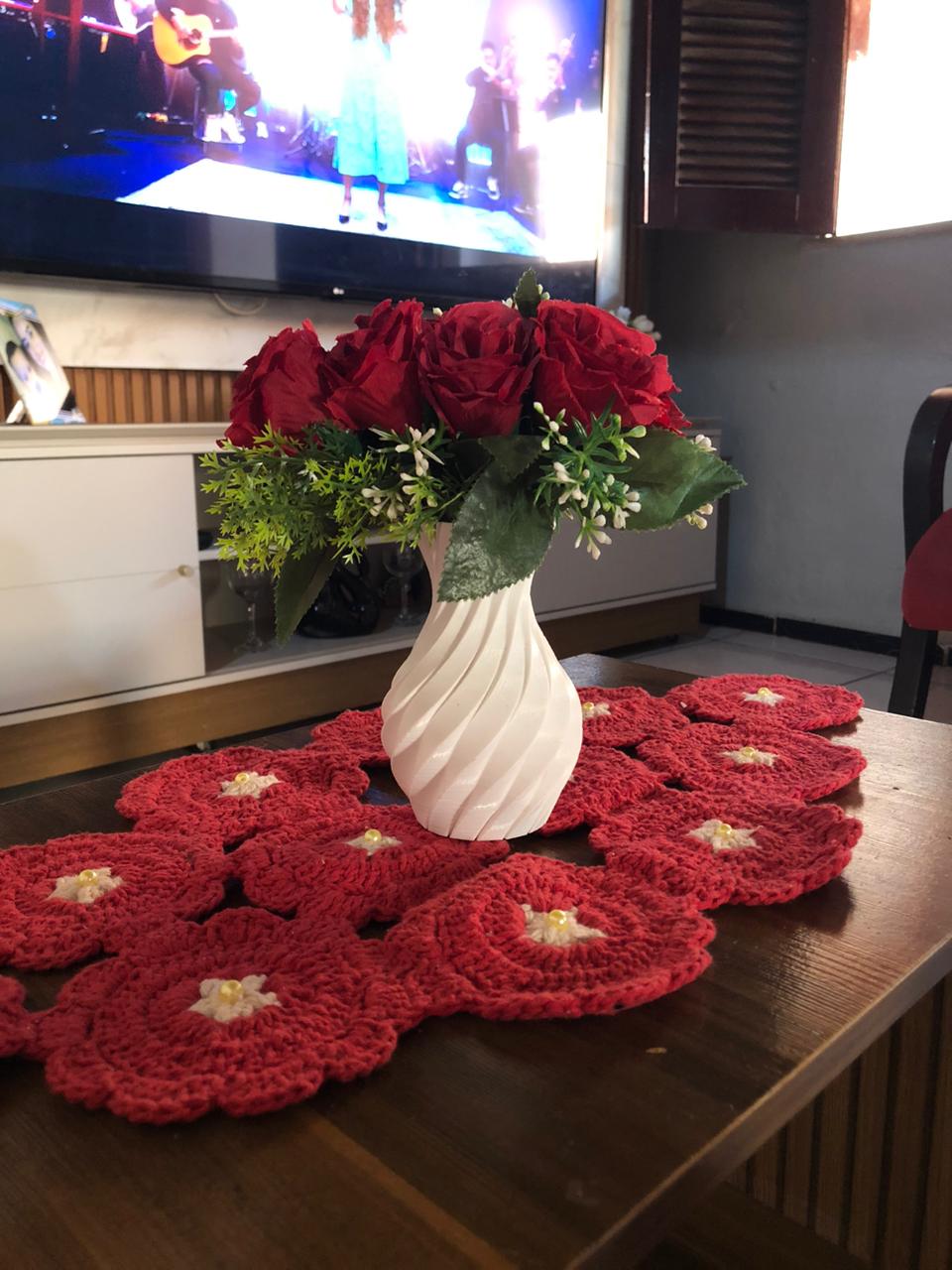 Trilho de Mesa Vermelho